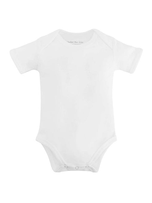 Unisex baby bodysuit with short sleeves, made from soft Prima Cotton