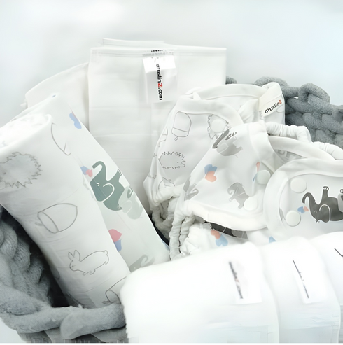 MuslinZ Newborn Reusable Nappy Starter Kit - Complete Bundle for 12 Changes