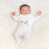 Stork-Embroidery Onesie- Side Snap
