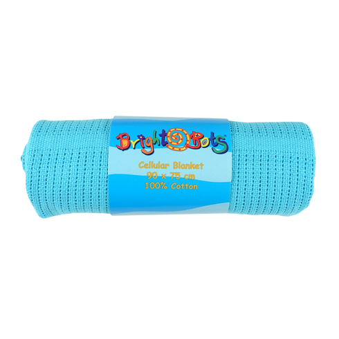 Bright Bots Cotton Cellular Blanket – 90x75cm