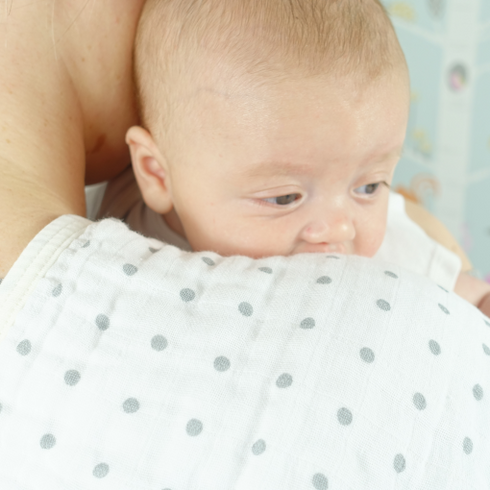 MuslinZ 6 Pack 3 Ply Cotton Muslin Burp Cloths