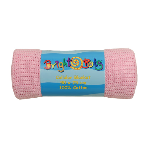 Bright Bots Cotton Cellular Blanket – 90x75cm