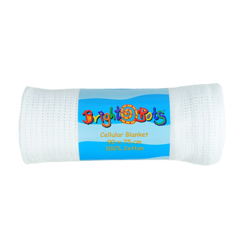 Bright Bots Cotton Cellular Blanket – 90x75cm