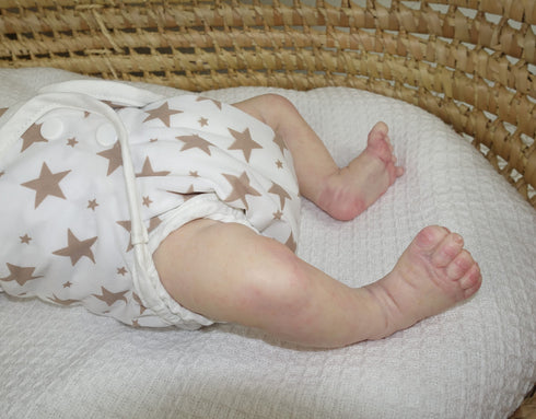 Newborn Full Time Reusable Nappy Kit – Prefolds