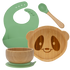 Mama Bamboo weaning set for babies – eco-friendly feeding essentials including bowl, spoon, and cup