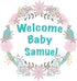 Personalised Welcome Baby Blanket- Receiving Blanket.