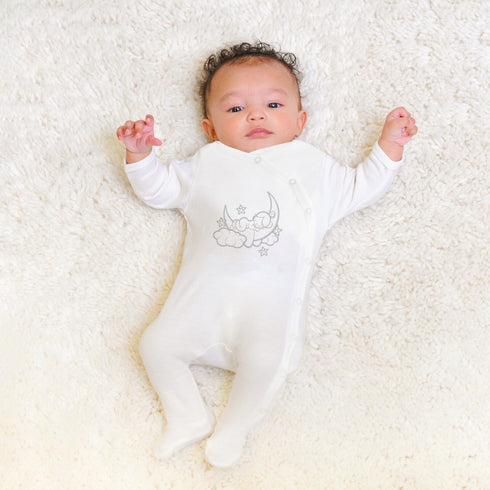 Sleeping baby essentials set of 3 in silver color, made from soft Prima Cotton