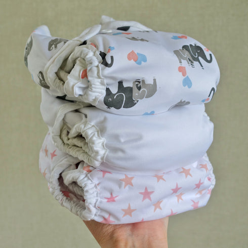 MuslinZ Washable Cloth Nappy Set – SIZE 2 (6m-Potty)