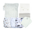 MuslinZ Size 1 washable nappy wrap – white PUL waterproof diaper cover with double gussets and adjustable poppers