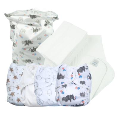 MuslinZ Washable Cloth Nappy Set – SIZE 1 (Nb-9m)
