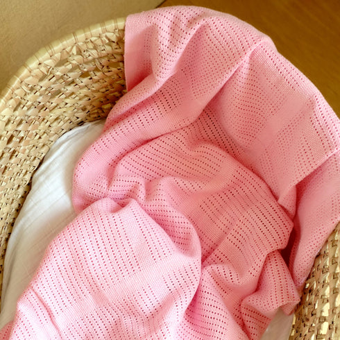 Bright Bots Cotton Cellular Blanket – 90x75cm