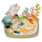 Wooden ‘My Little Rock Pool’ play tray with removable lid and nature-inspired loose parts for tactile sensory play