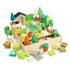 Little Garden Designer” with wooden trees, vegetables, hedges, shed pieces, pond and paths in storage box