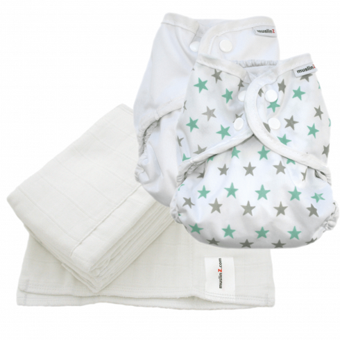 MuslinZ Washable Nappy Wrap – SIZE 1