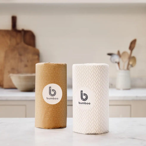 Wrapped bamboo kitchen towels - 6 rolls