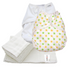 MuslinZ reusable cloth nappy set size 2 for 6M+ toddlers – eco-friendly, absorbent, washable potty training solution