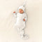 White traditional knitted baby gown made from soft Prima Cotton