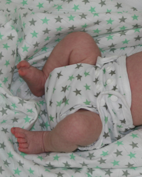 Newborn Part Time Reusable Nappy Kit – Prefolds