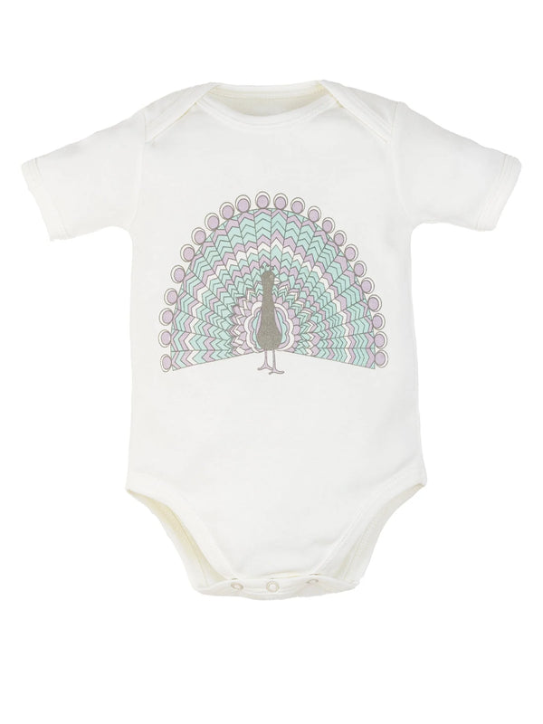 Peacock Short-sleeves Bodysuits