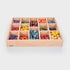 Wooden Treasures Super Set with 14-Way Sorting Tray – Montessori-inspired wooden toy for sorting, learning & sensory play.