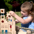 Wooden Building Gem Blocks - Pk82 + tray