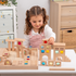 Wooden Building Gem Blocks - Pk82 + tray