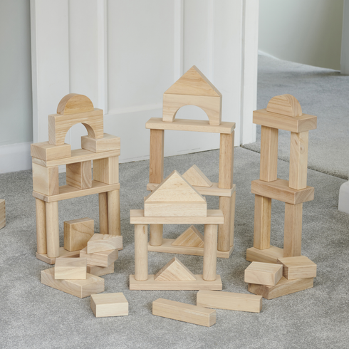 Wooden Jumbo Block Set - Pk54